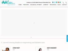 Tablet Screenshot of activehealthcare.com